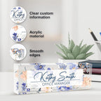 Personalized Name Plate for Desk, Custom Desk Name Plate, Acrylic Name Plate - Image 3