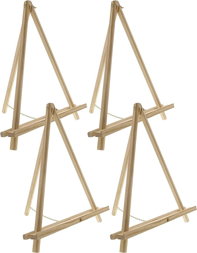 U.S. Art Supply 16" Natural Wood Tabletop Easel by USArtSupply