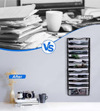 Solinxe Wall File Holder, 12 Pockets Hanging File Folder, Paper Organizer - Image 4