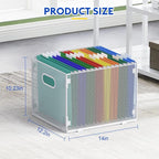Samstar Hanging File Organizer, Mesh File Folder Organizer Crate Cabinet - Image 3