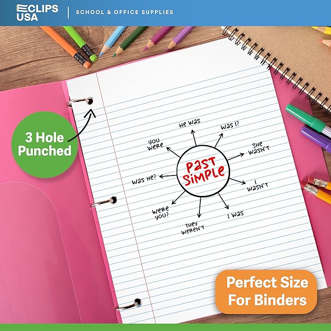 Loose Leaf Paper College Ruled Notebook Paper College Ruled Lined Writing - Image 5