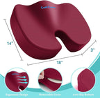 Office Chair Seat Cushion, Cooling Gel Enhanced Memory Foam Cushion - Image 3