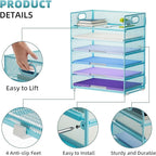 Marbrasse 6 Tier Paper Organizer Letter Tray - Image 4