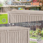 Decksplore 180 Gallon Outdoor Storage Box Waterproof Lockable Resin Deck Box - Image 2