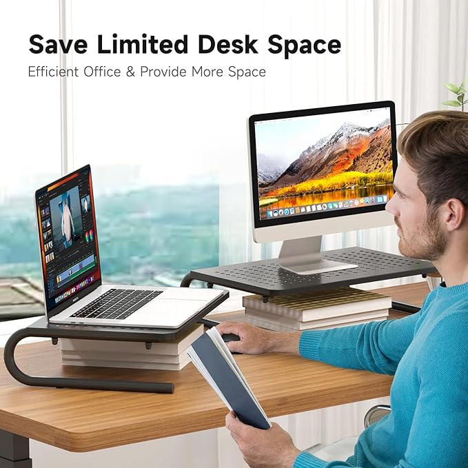 suptek Monitor Stand Riser for Computer, Notebook and All Flat Screen Display - Image 7