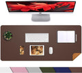 Desk Mat, 35.4" x 17" Leather Desk mat, Desk matt by AFIING