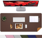 Desk Mat, 35.4" x 17" Leather Desk mat, Desk matt by AFIING
