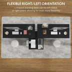 FLEXISPOT 63'' L Shaped Reversible Standing Desk - Image 5