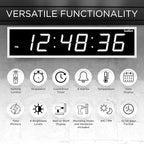 Ivation Oversized 24" Large Digital LED Clock | Big Digital Clock - Image 6
