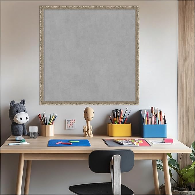 Amanti Art Silver Framed Magnetic Board 26x26 Medium Vision Board - Image 6