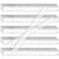 KEILEOHO 200 Pack 12 Inch Clear Plastic Ruler, Bulk Standard/Metric Straight by KEILEOHO