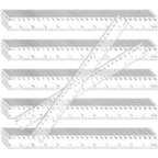 KEILEOHO 200 Pack 12 Inch Clear Plastic Ruler, Bulk Standard/Metric Straight by KEILEOHO