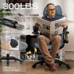 elabest x100 ergonomic mesh office chair with footrest, front angle view