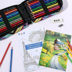 H & B 72 Colored Pencils Set, Art Pencil Kit - Image 2