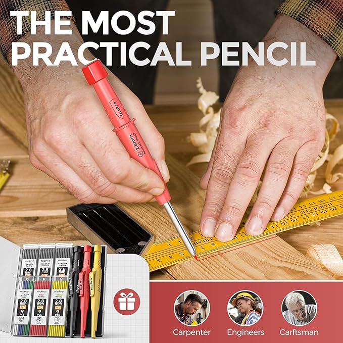 Nicpro 3 Pack CP3000 Carpenter Pencils - Image 6
