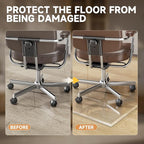50“ x 44” Beveled Edge Glass Chair Mat - Image 6