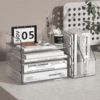 FANXIYQ 4-Tier Clear Acrylic Paper Tray Organizer - Image 2
