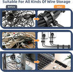 319pcs Cable Management Organizer Kit, Desk Cord Organizer, 98 Adhesive Cable - Image 3
