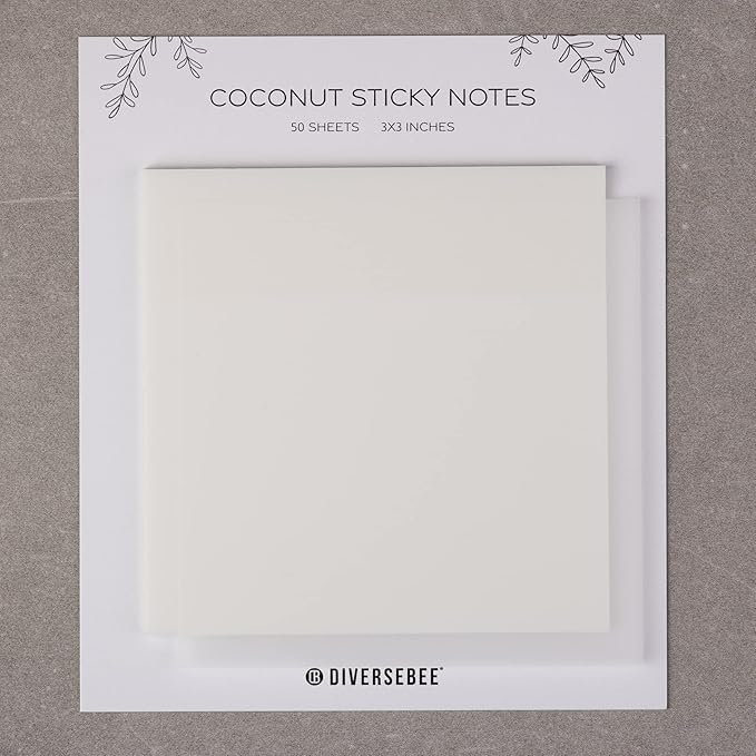 DiverseBee 50 Sheets Pastel Transparent Sticky Notes, 3x3” Clear Sticky Tabs - Image 8
