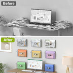 X-cosrack Detachable Hanging Wall Files Organizer & 8-Tier Metal Folder Wall - Image 4
