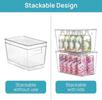 Vtopmart 6 Pack Clear Stackable Storage Bins - Image 3