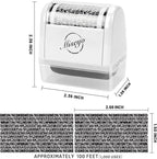 Miseyo Wide Identity Theft Protection Roller Stamp Set - Image 2