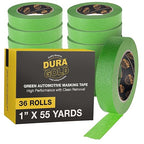Dura-Gold Green Automotive Masking Tape 1 Inch, Case of 36 Rolls by Dura-Gold