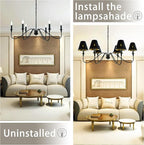 TAaMTYH small lamp shade chandelier shades set of 6，Fabric Lampshade - Image 8