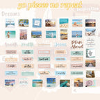 50PCS Aesthetic Motivational Stickers, Inspirational Self Growth Stickers for Women, Vinyl Decals for Planners Journals Vision Board Supplies Water Bottle Laptop