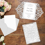 24 Sheets Silver Shimmer Cardstock 8.5 x 11 Metallic Paper, Goefun 80lb Card - Image 5