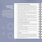 Clever Fox Password Book Spiral – Internet Address & Password Organizer - Image 5