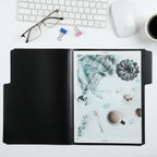 Mr. Pen- Black File Folders Letter Size, 6 Pack | 1/3 Cut Tab & Expandable Design, 24 pcs of Labels, File Folders Black