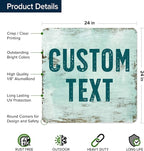 Custom Sign, Custom Street Sign, 11 Font Colors, 13 Font Styles, 4 Hole Options - Image 6