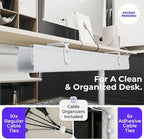 Ascrono Original No Drill Under Desk Cable Management Tray 53.9" - Image 5