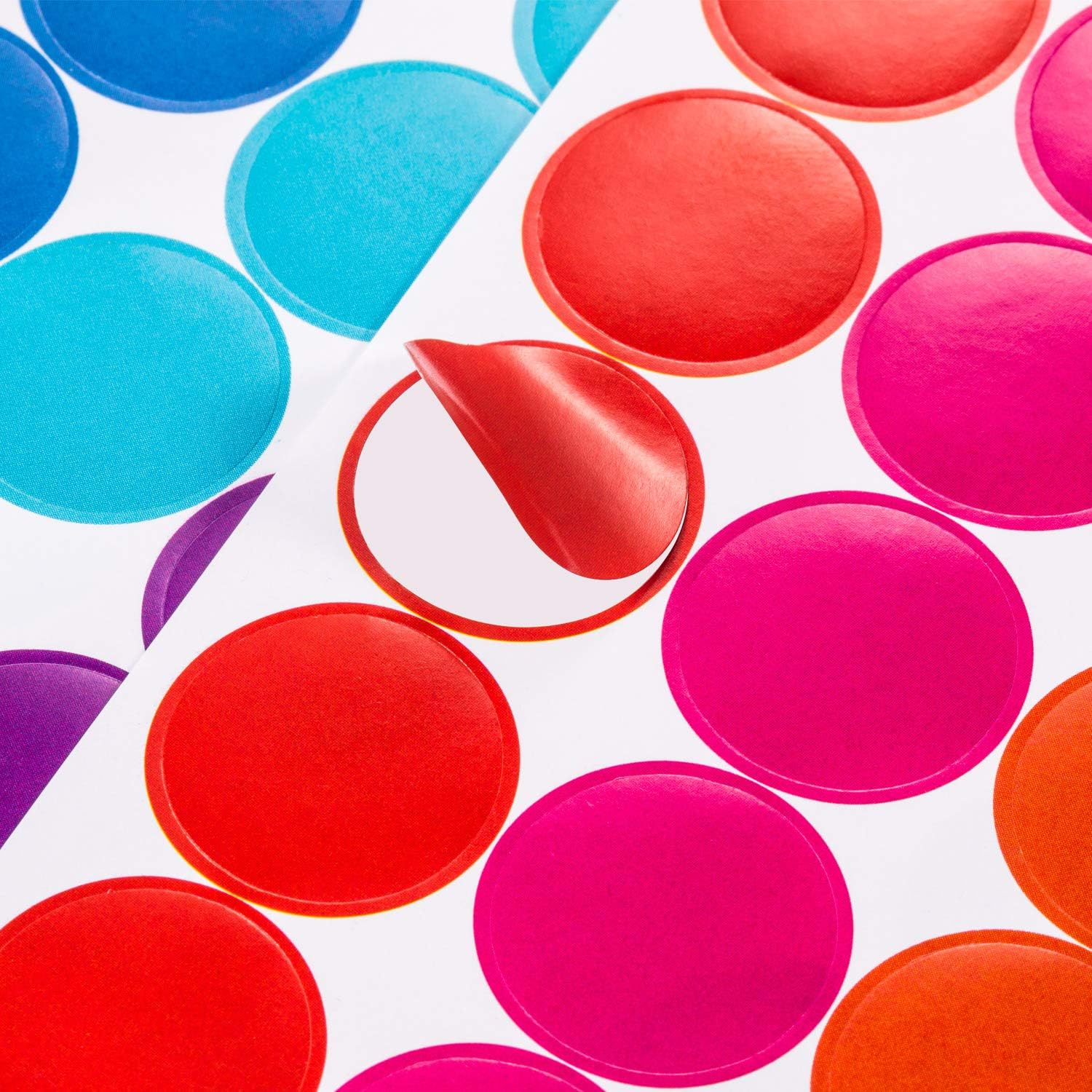 Boao 2800 Pieces 3/4'' Round Dot Stickers, Circle Dot Coding Labels Multicolor, Polka Circle Assorted Colors Sticker for Classroom, Office or Family