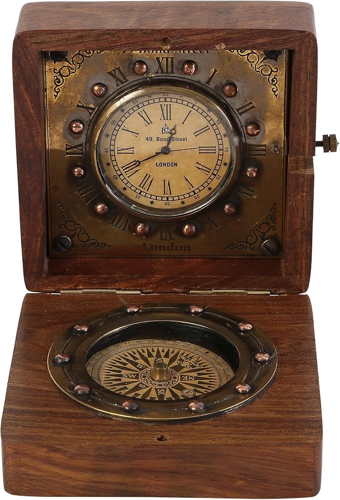 Handmade Brass Sundial Compass - Image 4