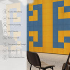 Amantech 12 Pack Acoustic Panels Self Adhesive Sound Proof Foam, High Density - Image 5