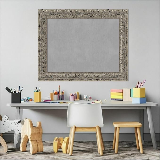 Amanti Art Silver Framed Magnetic Board 23x29 Medium Vision Board - Image 5