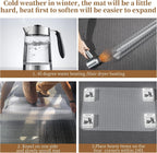 Office Chair Mat for Carpet, 48" X 48" Clear PVC Desk Chair Mat | Desk Chair Mat for Carpet Floors, Clear and Thick Carpet Chair Mats with Non-Slip Studded for Home and Office Low Pile Carpet