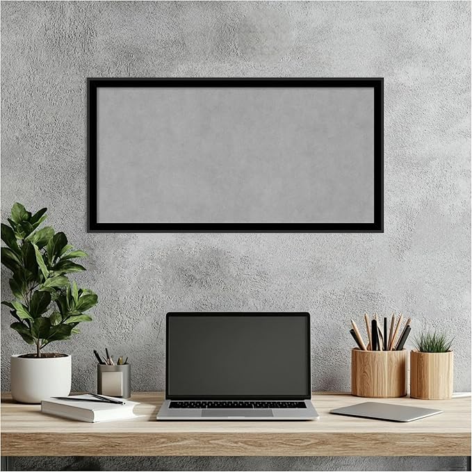 Amanti Art Black Framed Magnetic Board 13x25 Small Vision Board - Image 6