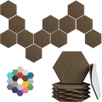 Hexagonal Acoustic Panels-12 Pack High-Density Sound Absorbing Panels by UNECHOACOUSTIC