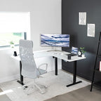 VIVO Electric Corner 63 x 55 inch L-Shaped Standing Desk, Memory Height - Image 7