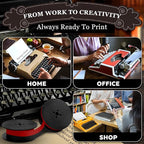 4 Pcs Universal Typewriter Ribbon Pack – Black and Red Typewriter Ribbon – 0.2 - Image 8