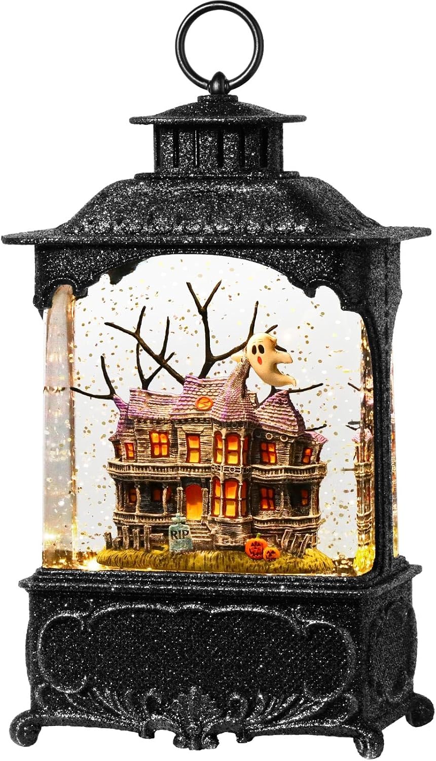 Halloween Snow Globe Lantern Haunted House Halloween Decorations