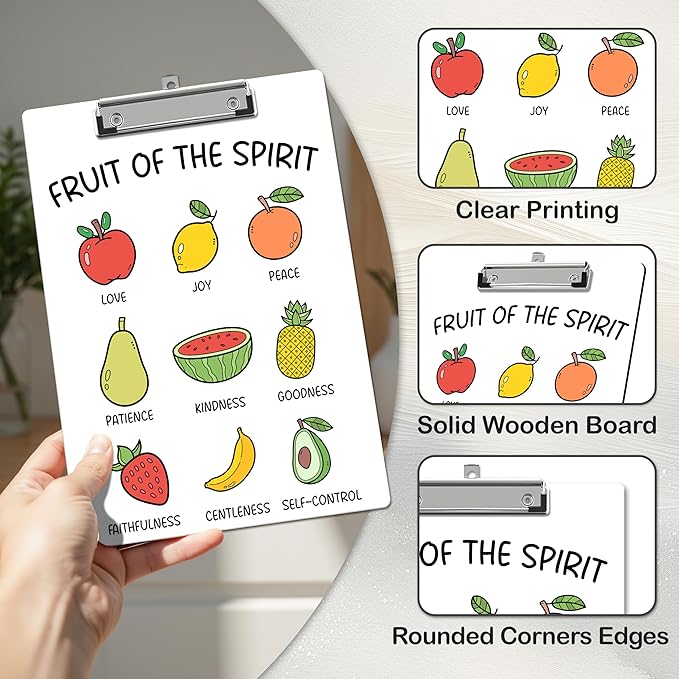 APIILVPQ Fruits Clipboard，Bible Verse Clipboards - Image 4