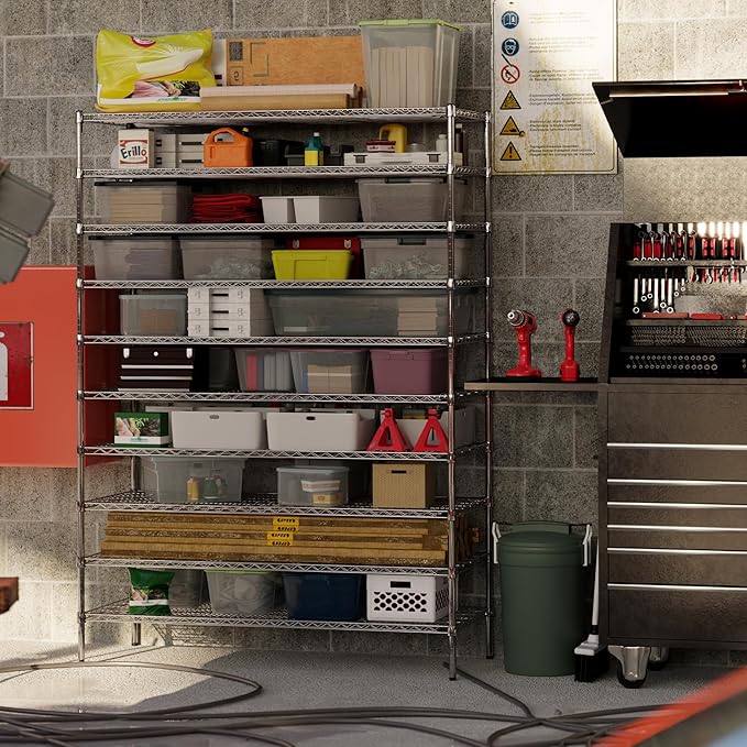 Regal Altair 24" Deep x 60" Wide x 86" Height Wire Shelving Kit | 10-Tier | NSF - Image 5
