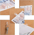 200 Pieces Push Pins Set, 5 Types Clear Thumb Tacks Push Pins - Image 5
