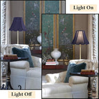 GOSO Medium Blue Scalloped Lamp Shade Set of 2, Replacement Braids - Image 7
