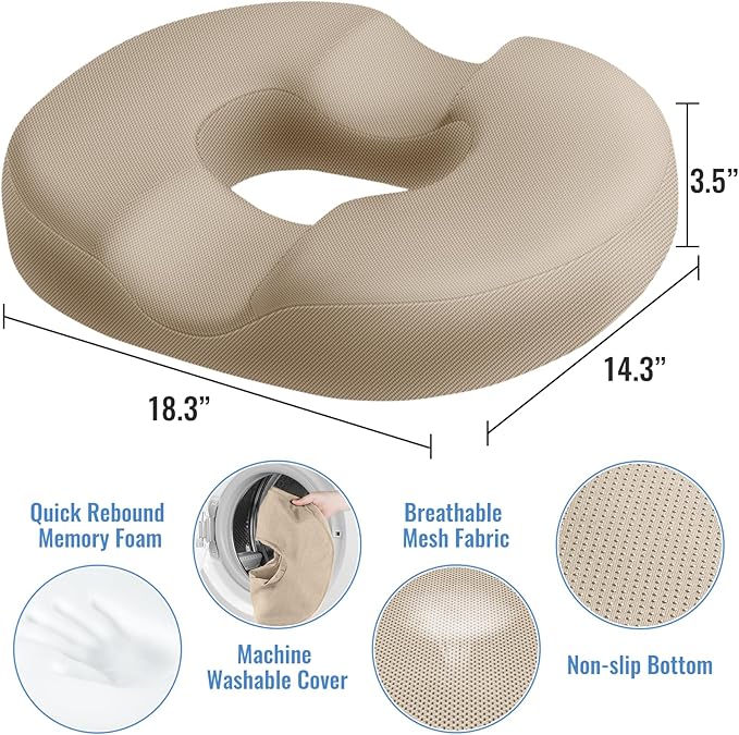 CloudBliss Donut Pillow Seat Cushion Chair Pad - Image 2