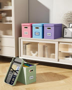 Oterri File Organizer With Lid, Hanging Filing Box With Mesh Pocket, Document - Image 7